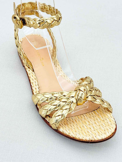 GIANVITO ROSSI Bee Gold Size EU 35.5 Sandals