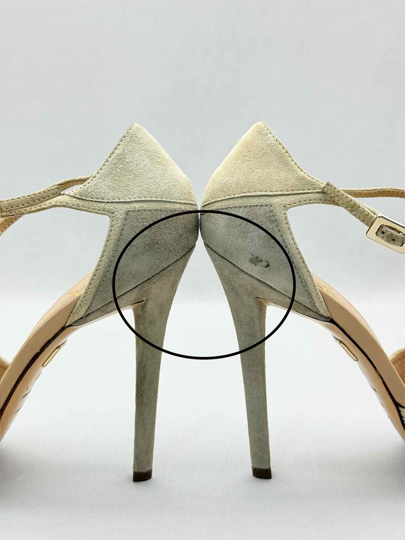 ROGER VIVIER Blue & Beige Size EU 39 Platform Sandals