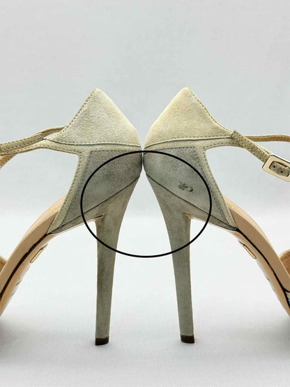 ROGER VIVIER Blue & Beige Size EU 39 Platform Sandals