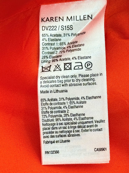 KAREN MILLEN Orange Size US 6 Knee Length Dress