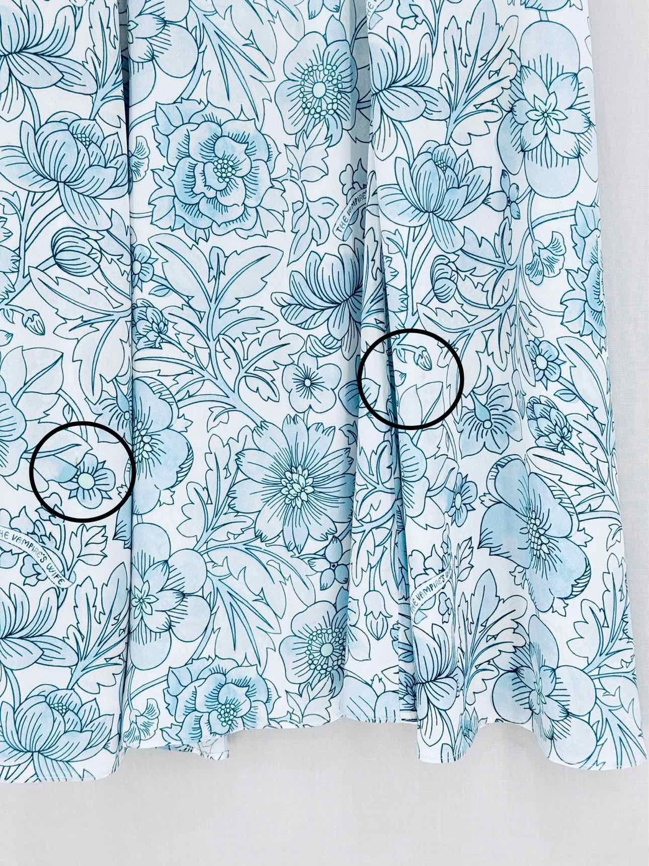 THE VAMPIRE'S WIFE Blue & White Size US 6 Long Dress