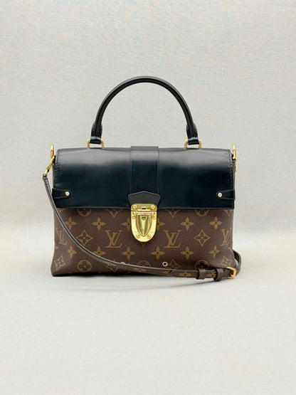 LOUIS VUITTON One Handle Brown & Black Top Handle