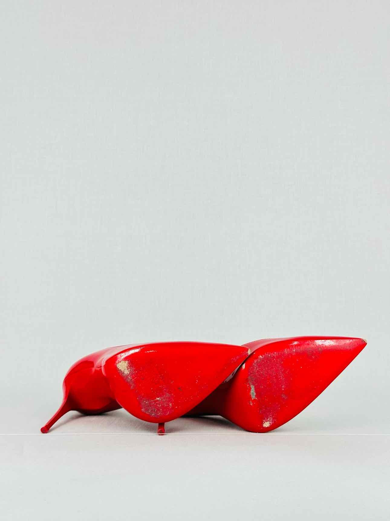 CHRISTIAN LOUBOUTIN Red Size EU 37.5 Heeled Sandals