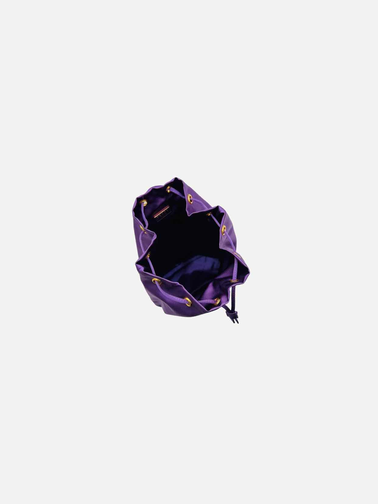 PRADA Vela Purple Bucket Bag