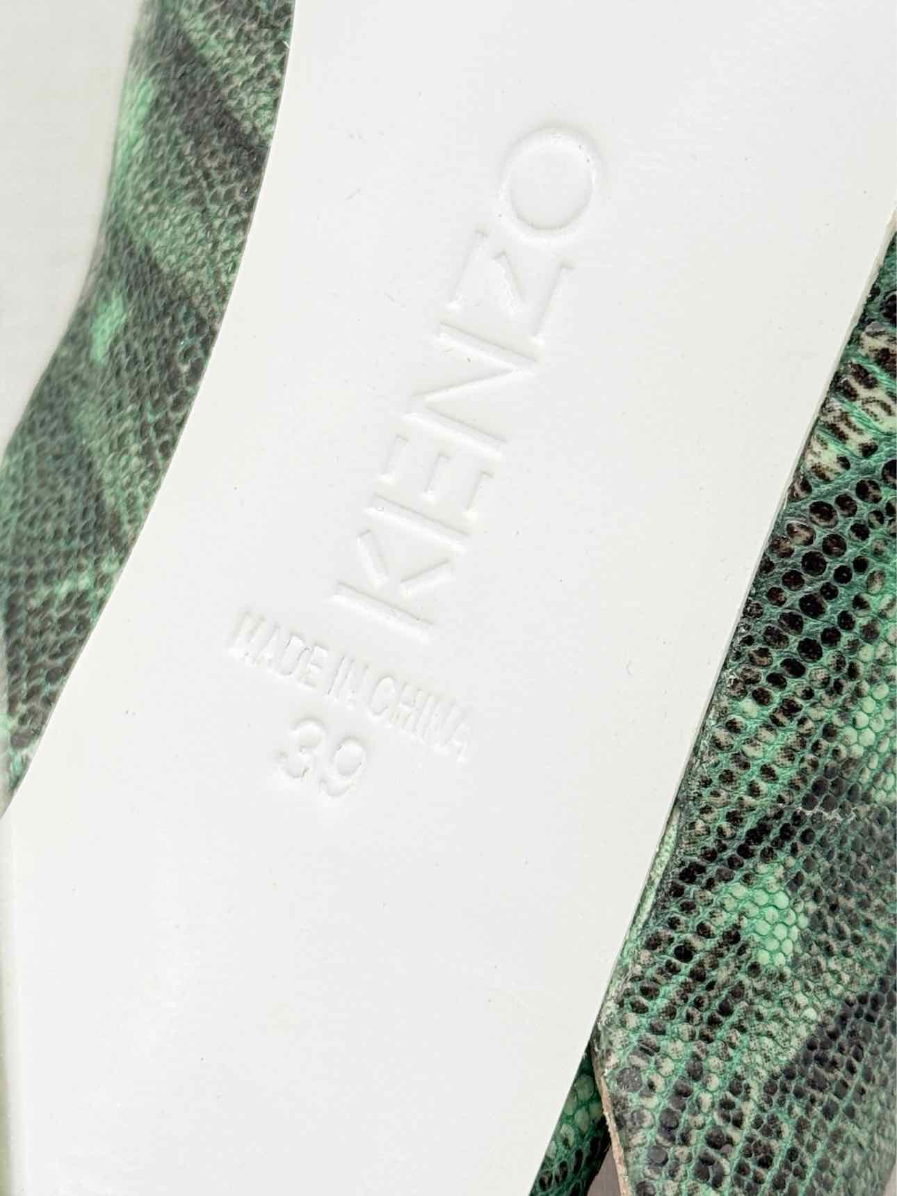 KENZO Green & Black Textured Size EU 39 Pumps