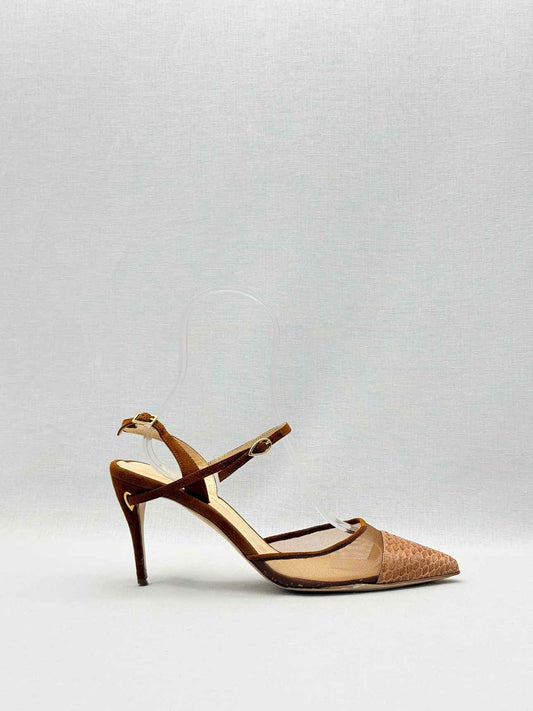 JENNIFER CHAMANDI Brown Size EU 37.5 Heeled Sandals