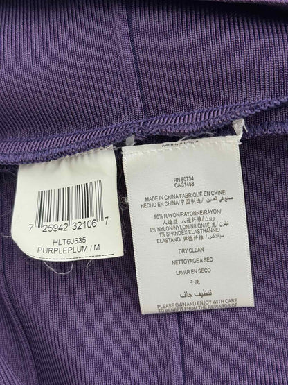HERVE LEGER Bandage Purple Size Medium Short Dress