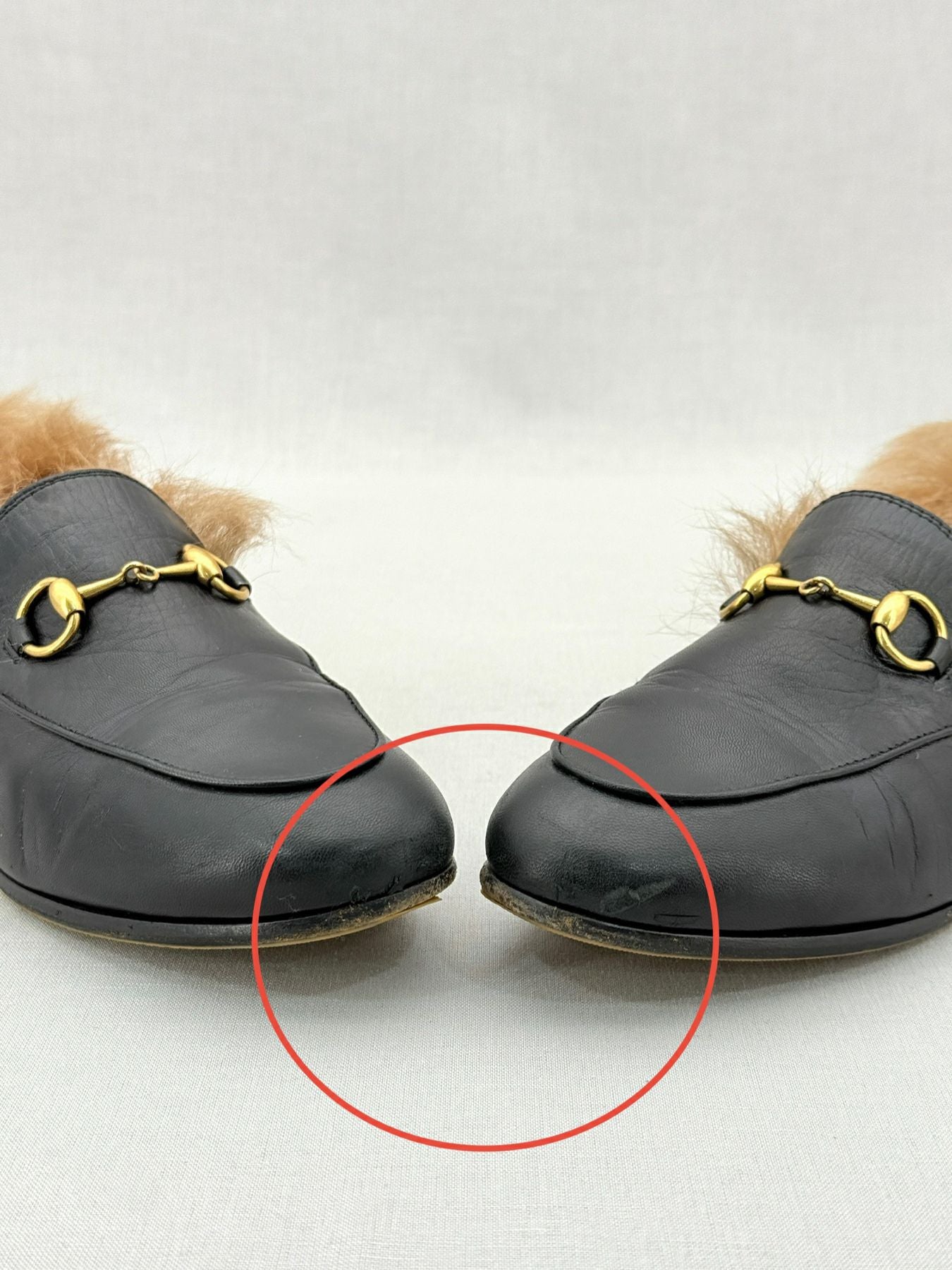 GUCCI Princetown Black Size EU 35 Flats