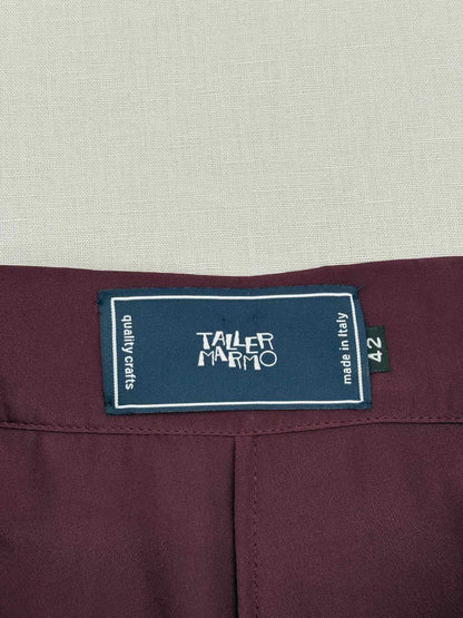TALLER MARMO Pink & Burgundy Colorblock Size US 6 Pants
