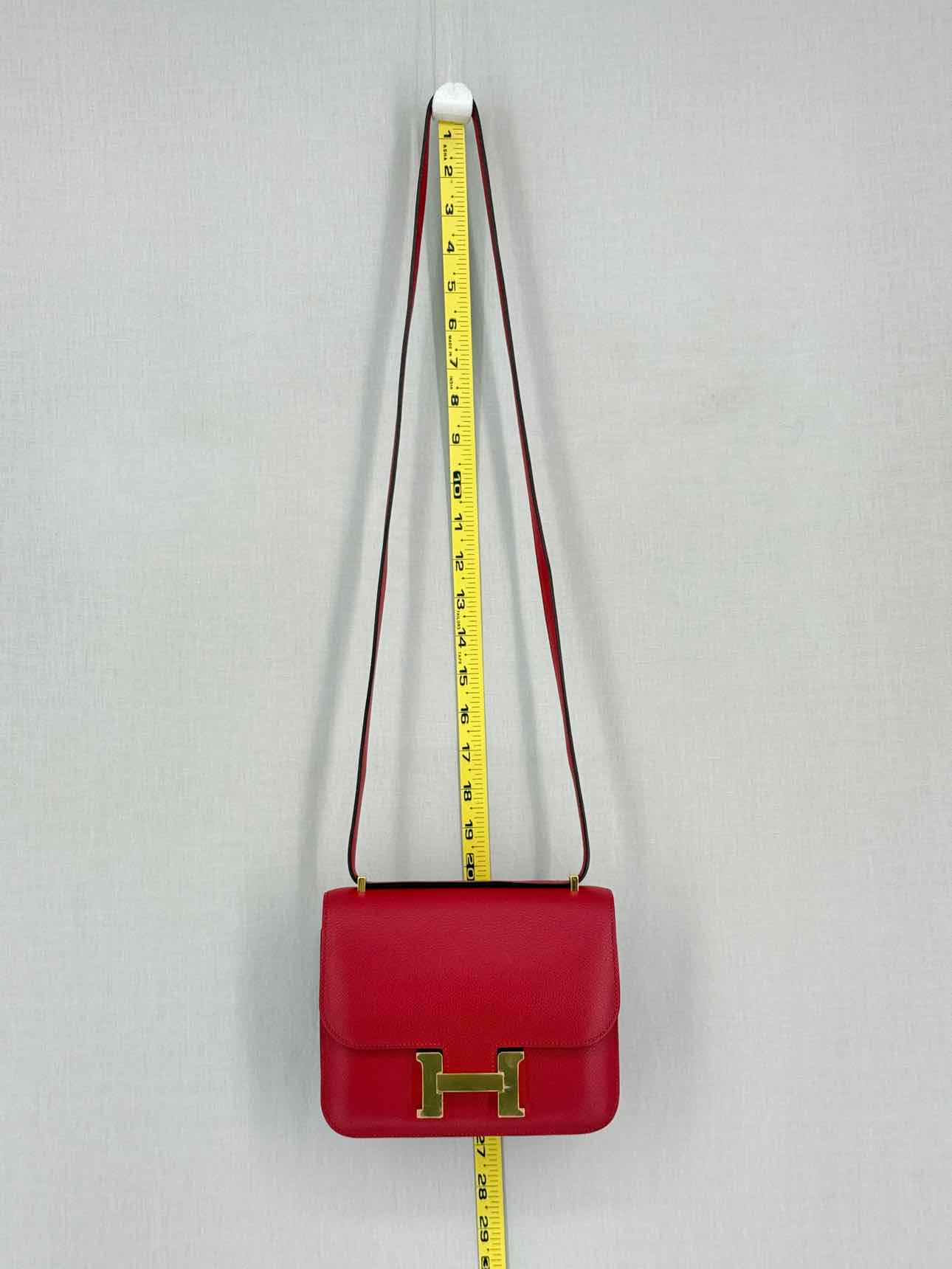 HERMES Constance Rouge Casaque Shoulder Bag