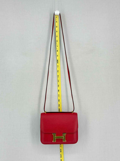 HERMES Constance Rouge Casaque Shoulder Bag