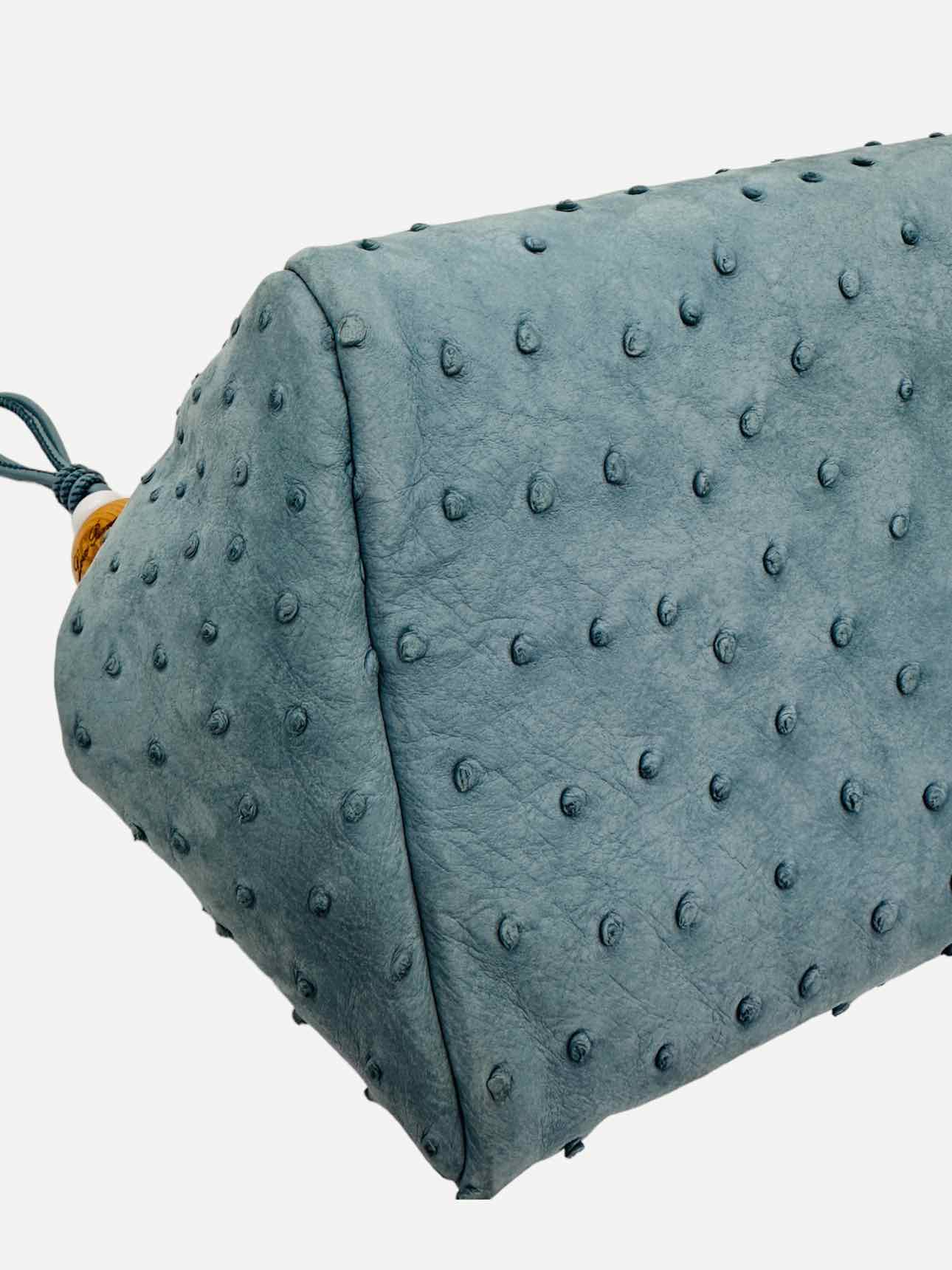 LORO PIANA Puffy Pouch Blue Crossbody