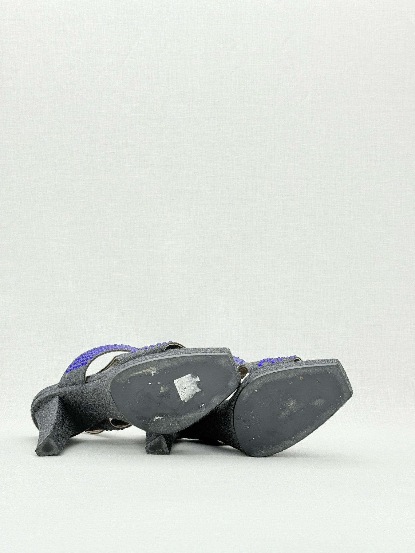 MARNI Grey & Purple Size EU 40 Heeled Sandals