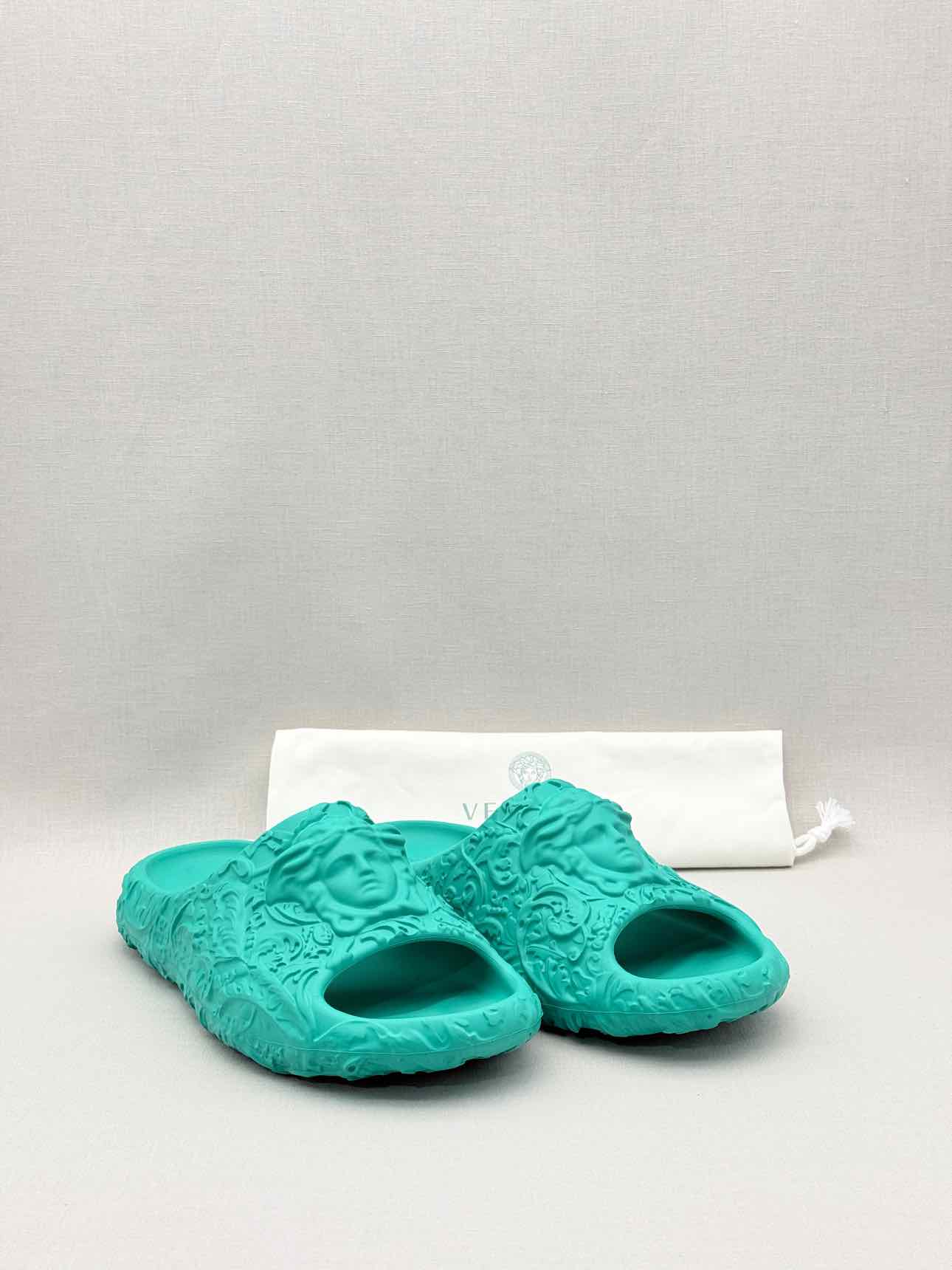 VERSACE Medusa Turquoise Size EU 43 Slides