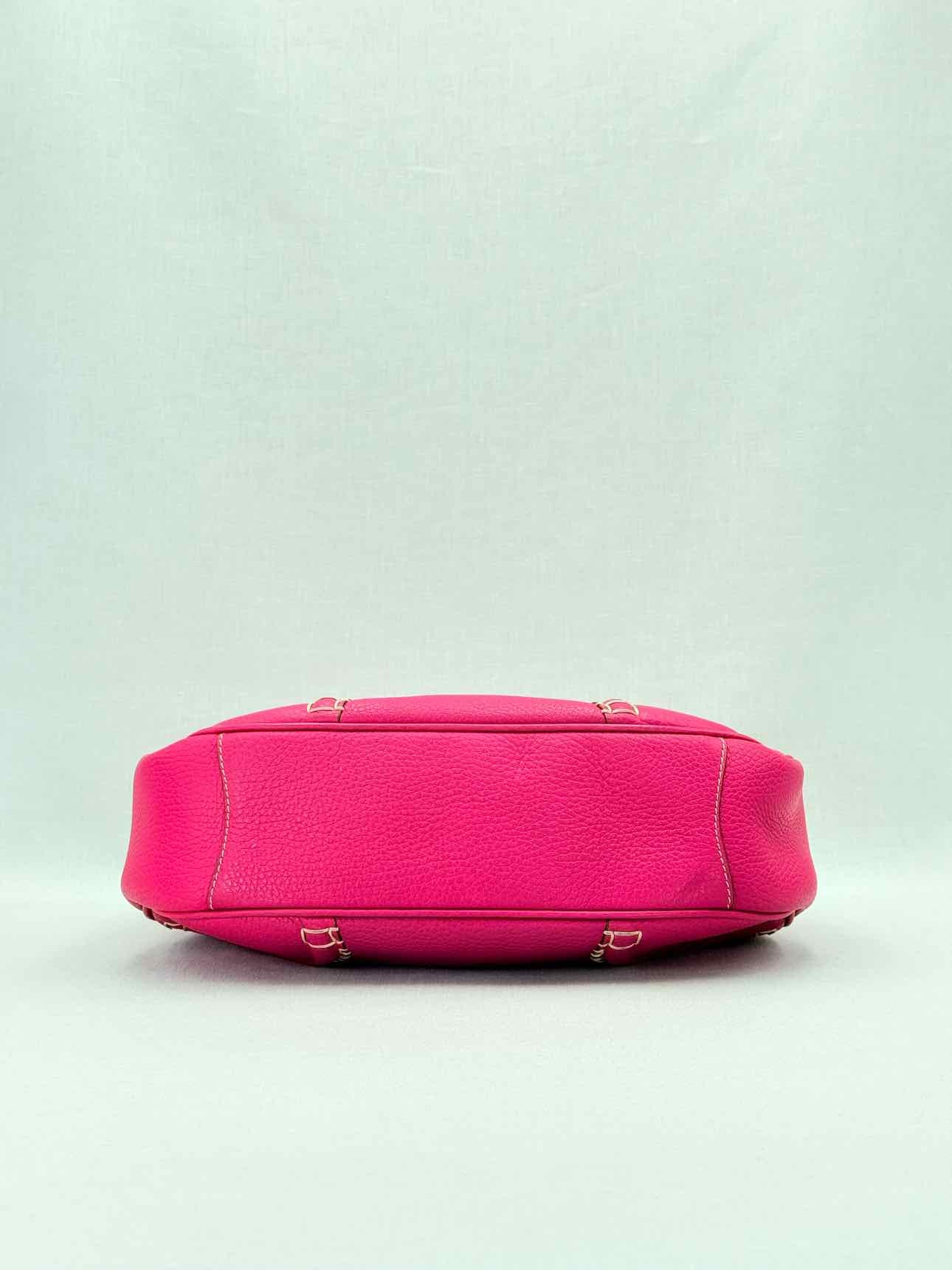 BURBERRY Stitched Pink Shoulder Bag