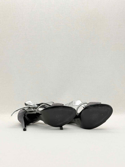 PIERRE HARDY Black & Silver Size EU 37.5 Heeled Sandals