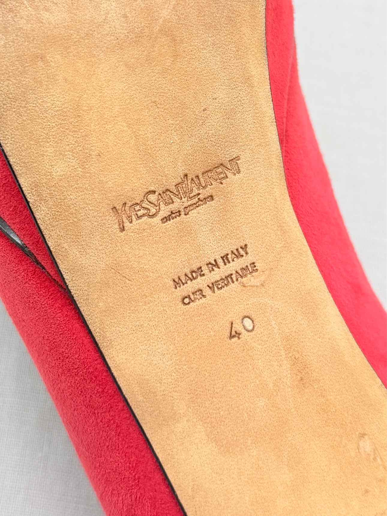 YSL Red Size EU 40 Mary Janes