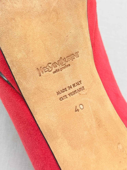 YSL Red Size EU 40 Mary Janes