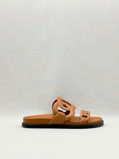 HERMES Extra Natural Size EU 38.5 Sandals