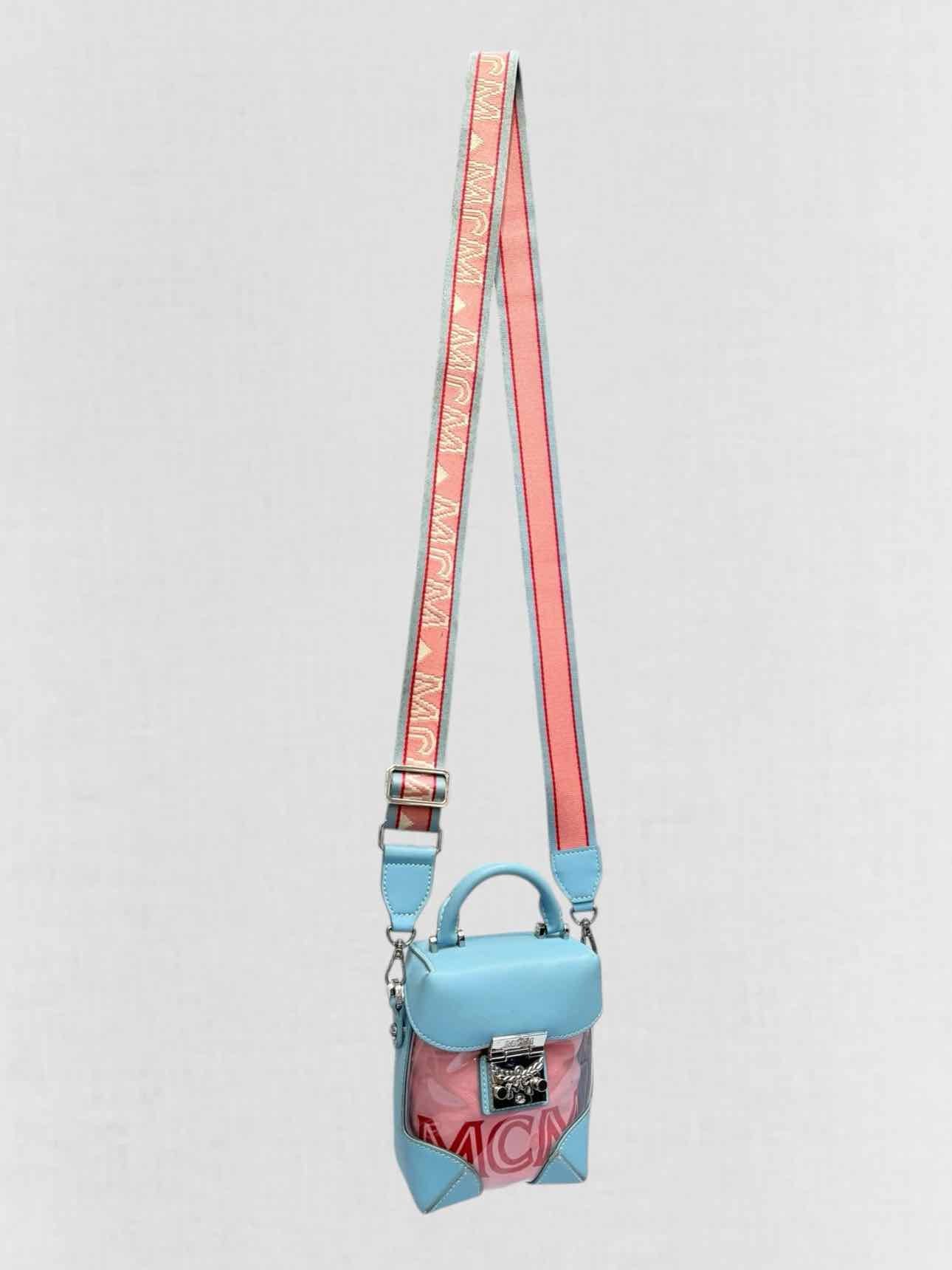 MCM Berlin Blue & Pink Crossbody