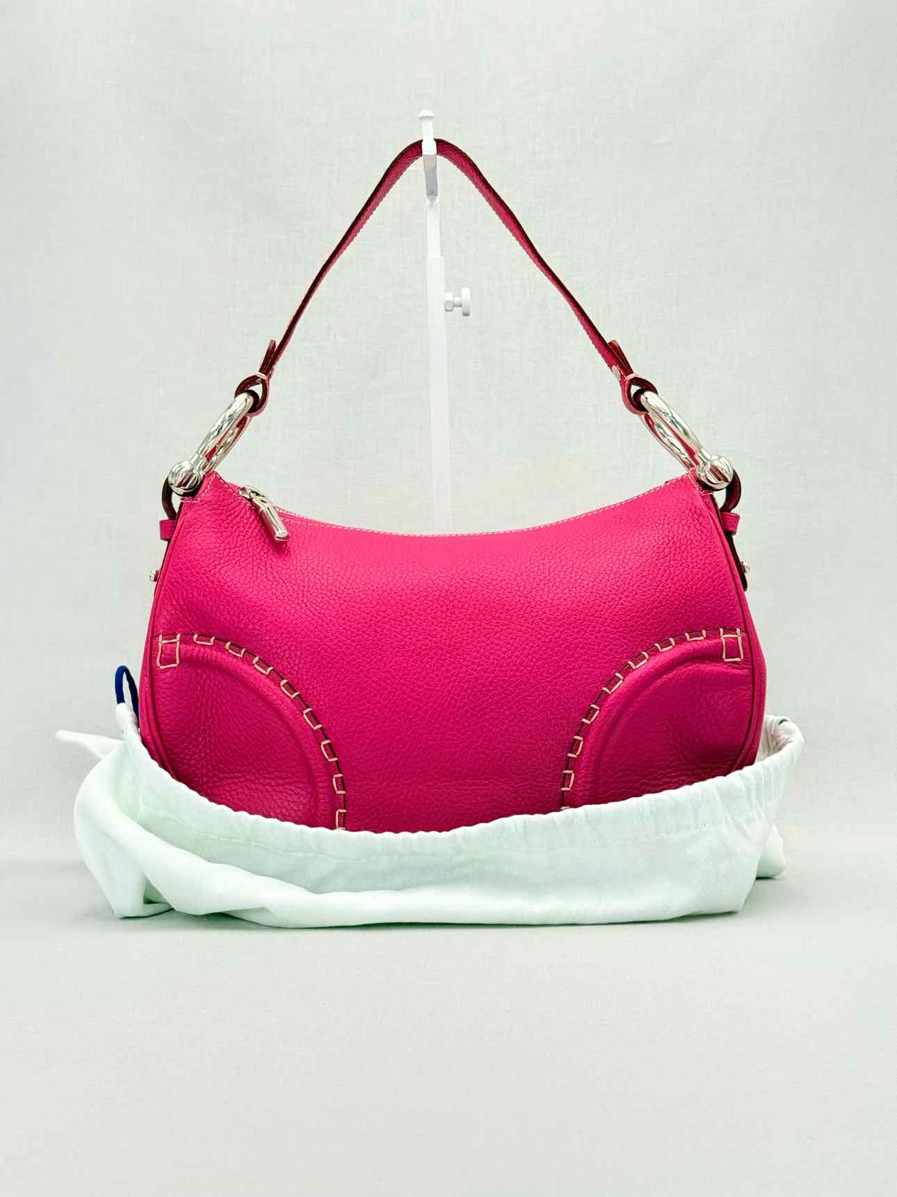 BURBERRY Stitched Pink Shoulder Bag