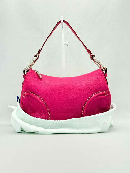 BURBERRY Stitched Pink Shoulder Bag