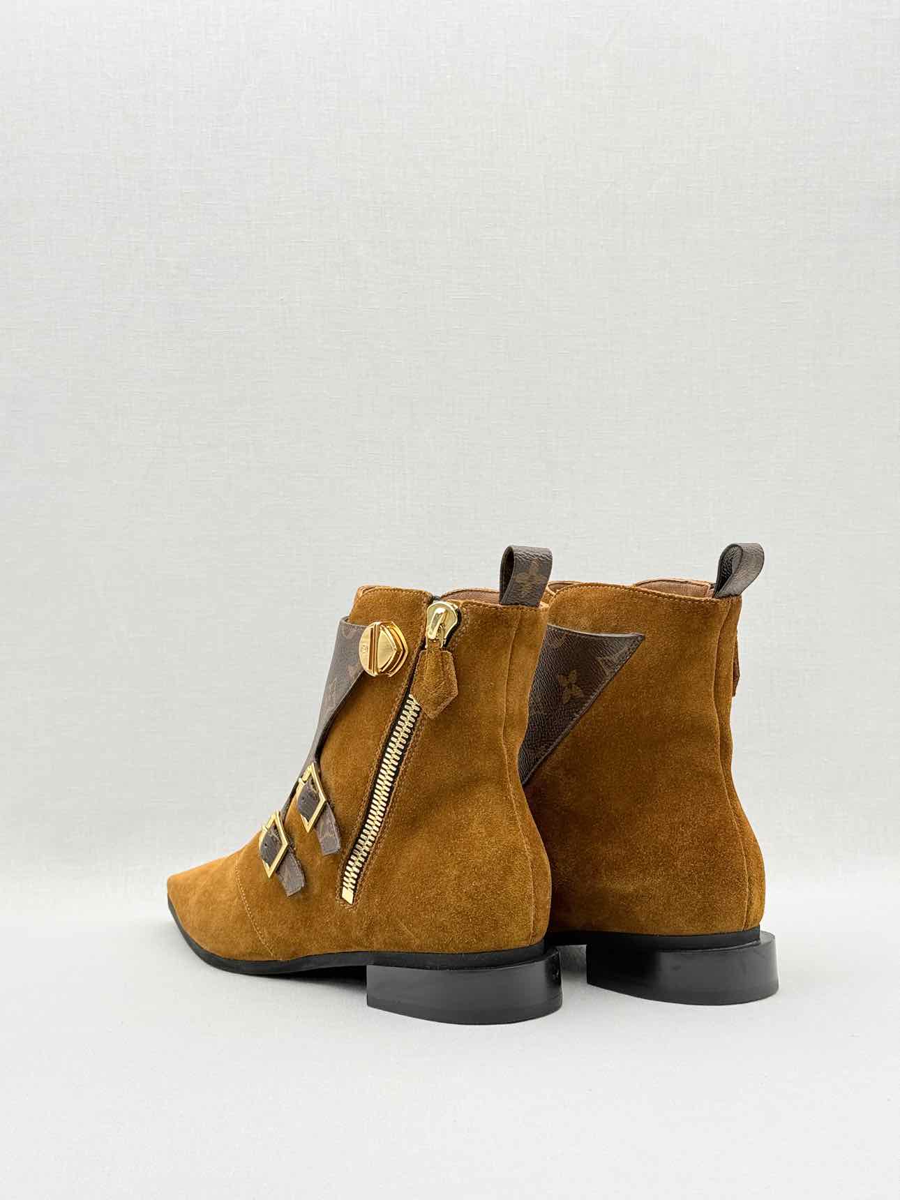 LOUIS VUITTON Jumble Brown Size EU 38.5 Ankle Boots
