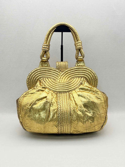 LARA BOHINC Lunar Eclipse Metallic Gold Top Handle