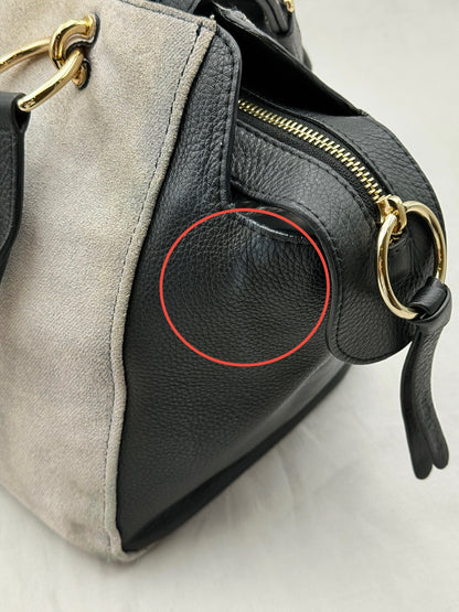 SEE BY CHLOE Paige Grey & Black Shoulder Bag