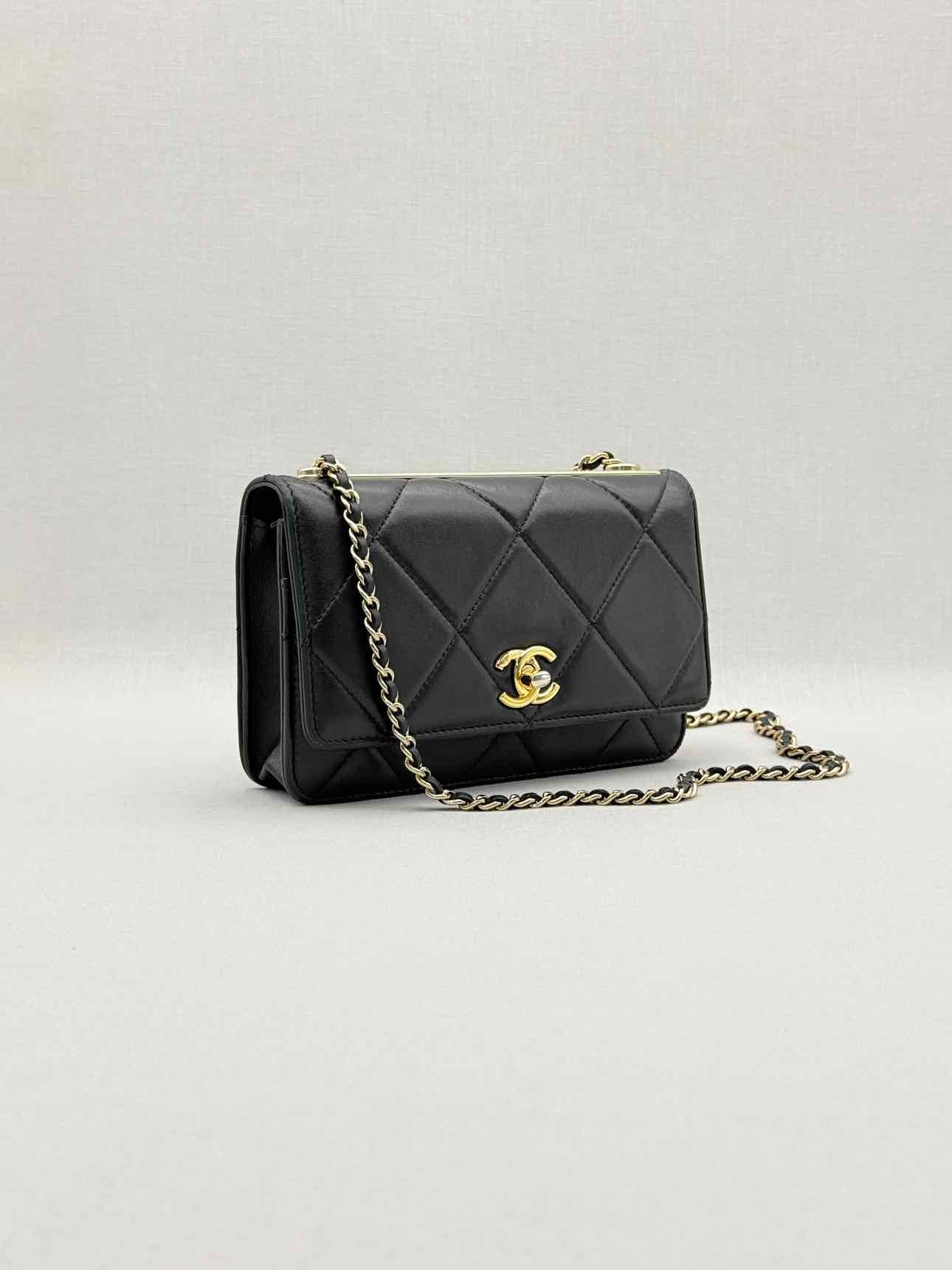 CHANEL Trendy CC WOC Black Quilted Shoulder Bag