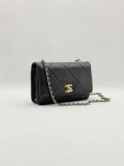 CHANEL Trendy CC WOC Black Quilted Shoulder Bag