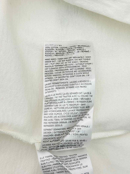 JIL SANDER White Logo Size XSmall T-shirt