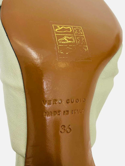 ATP ATELIER Square Toe Off-white Size EU 36 Mules