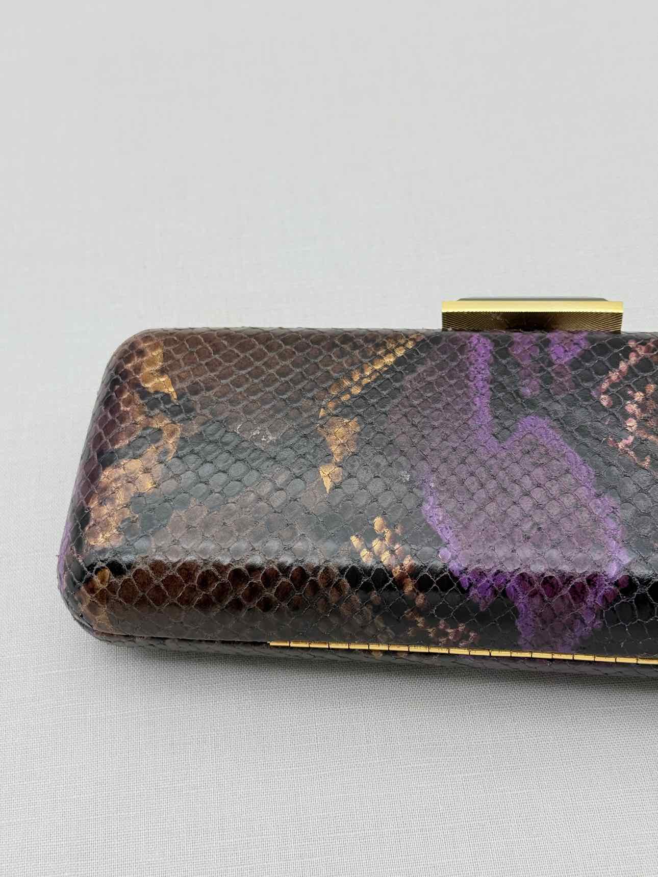 JUDITH LEIBER Jessica Purple Multicolor Clutch
