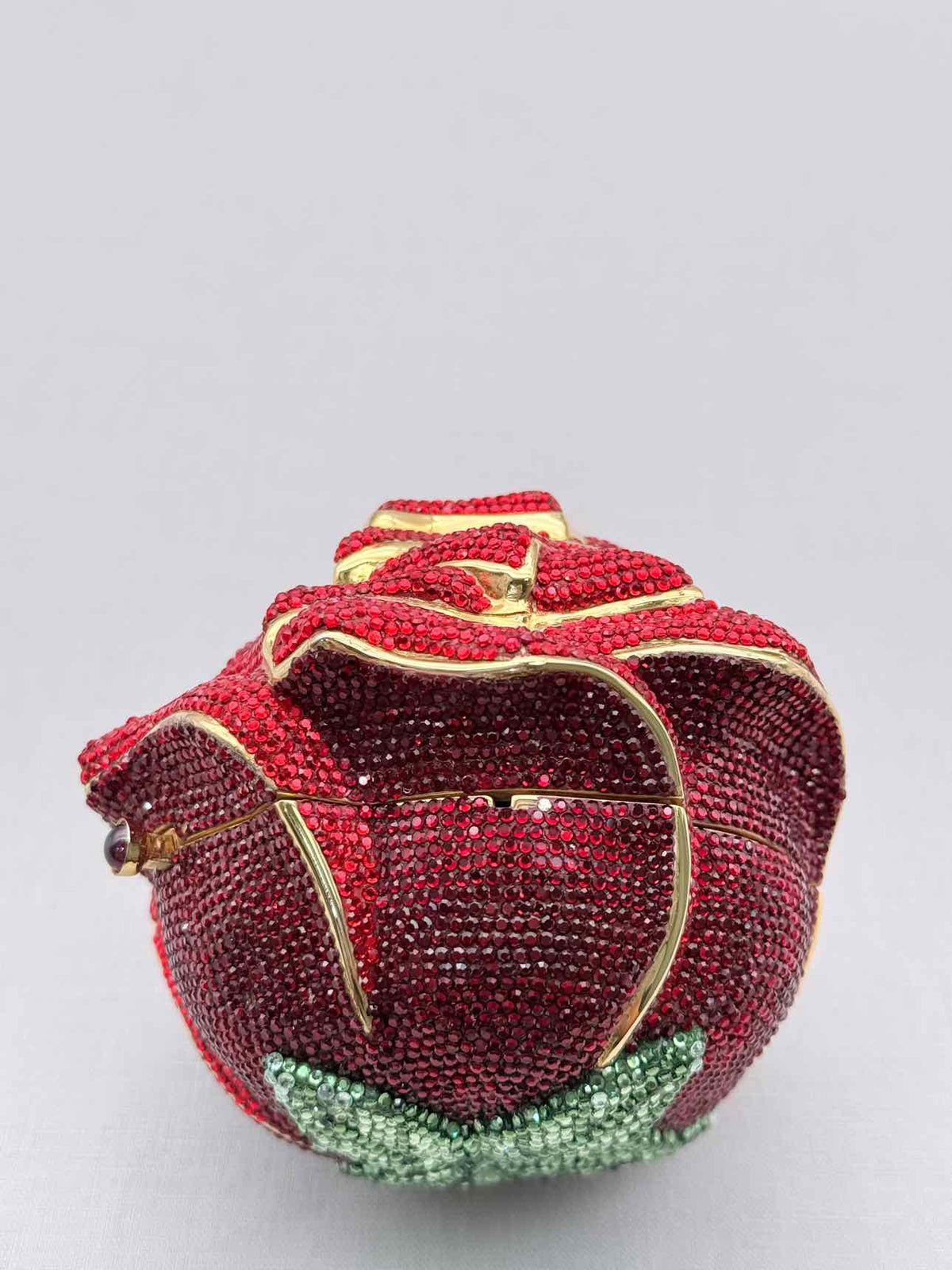 JUDITH LEIBER Minaudière Red & Green Clutch