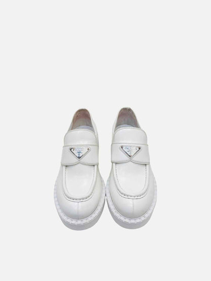 PRADA Slip On White Loafers