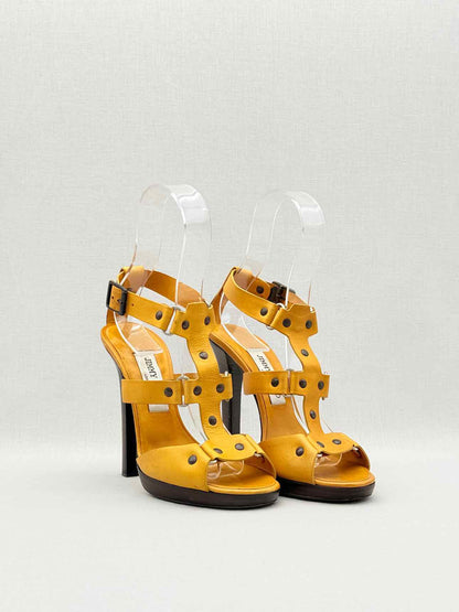 JIMMY CHOO Mustard Size EU 37 Heeled Sandals
