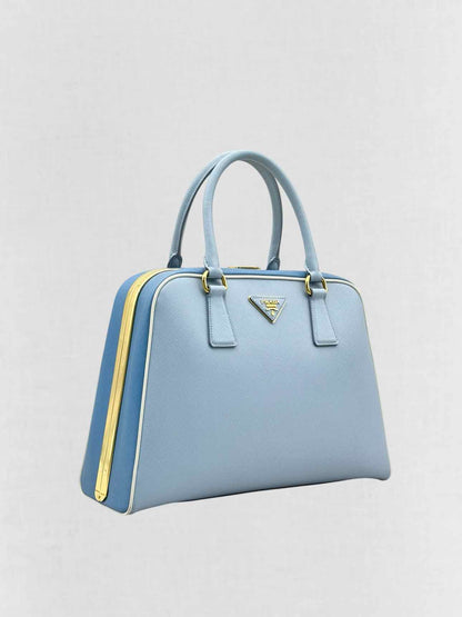 PRADA Pyramid Light Blue Top Handle