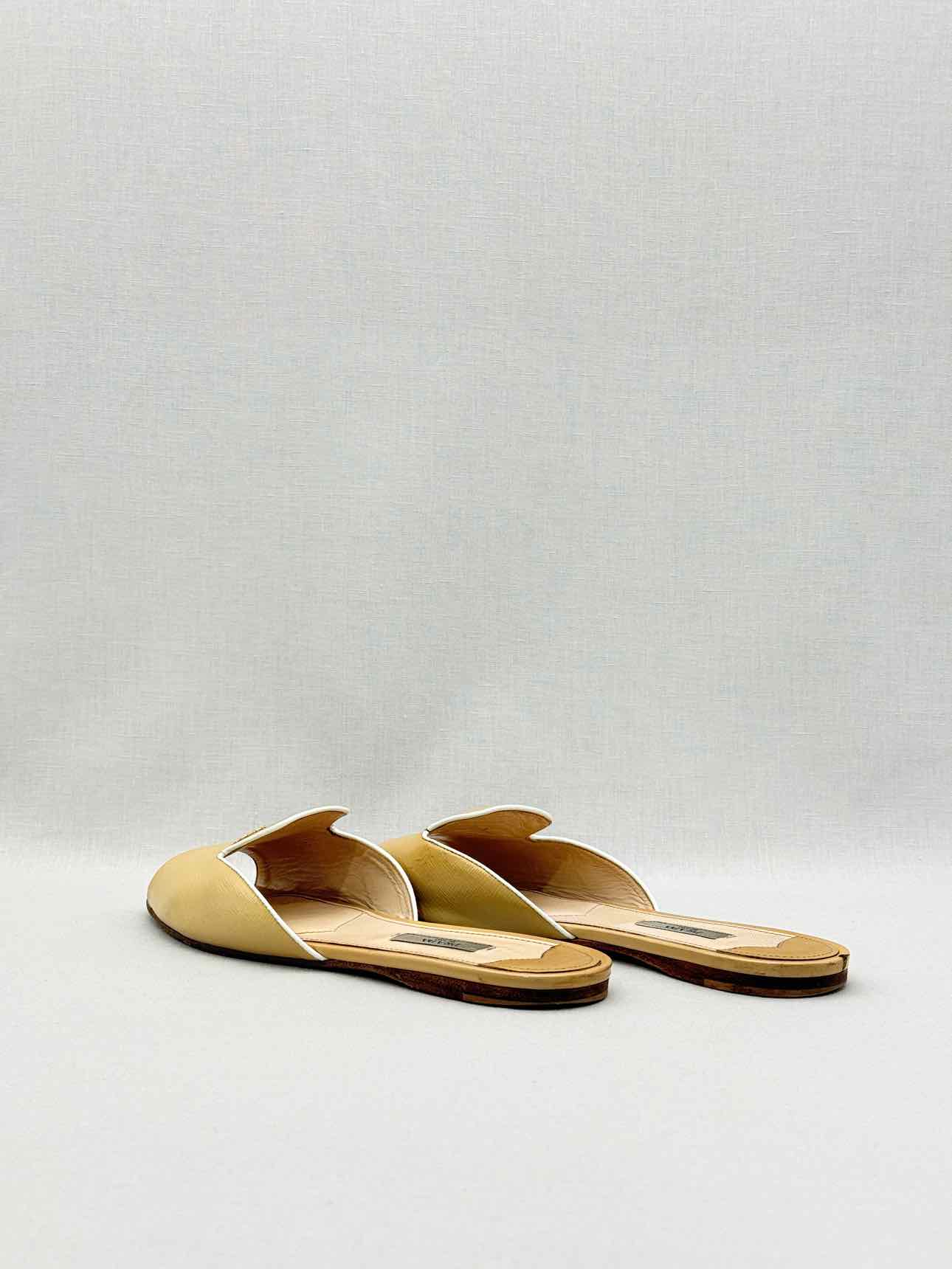 PRADA Beige Size EU 40 Slide Mules