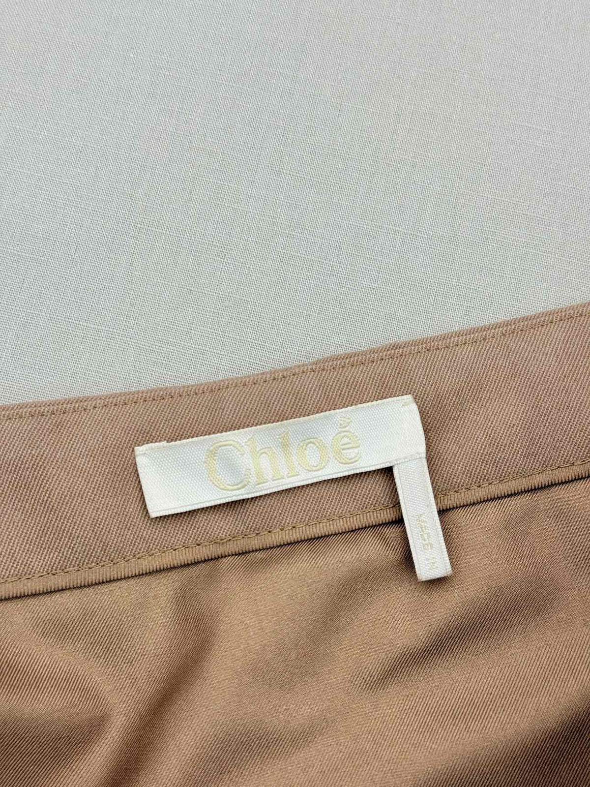 CHLOE Off-The-Shoulder Beige Size US 4 Outfit Set
