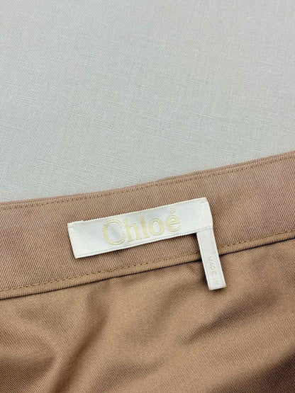CHLOE Off-The-Shoulder Beige Size US 4 Outfit Set