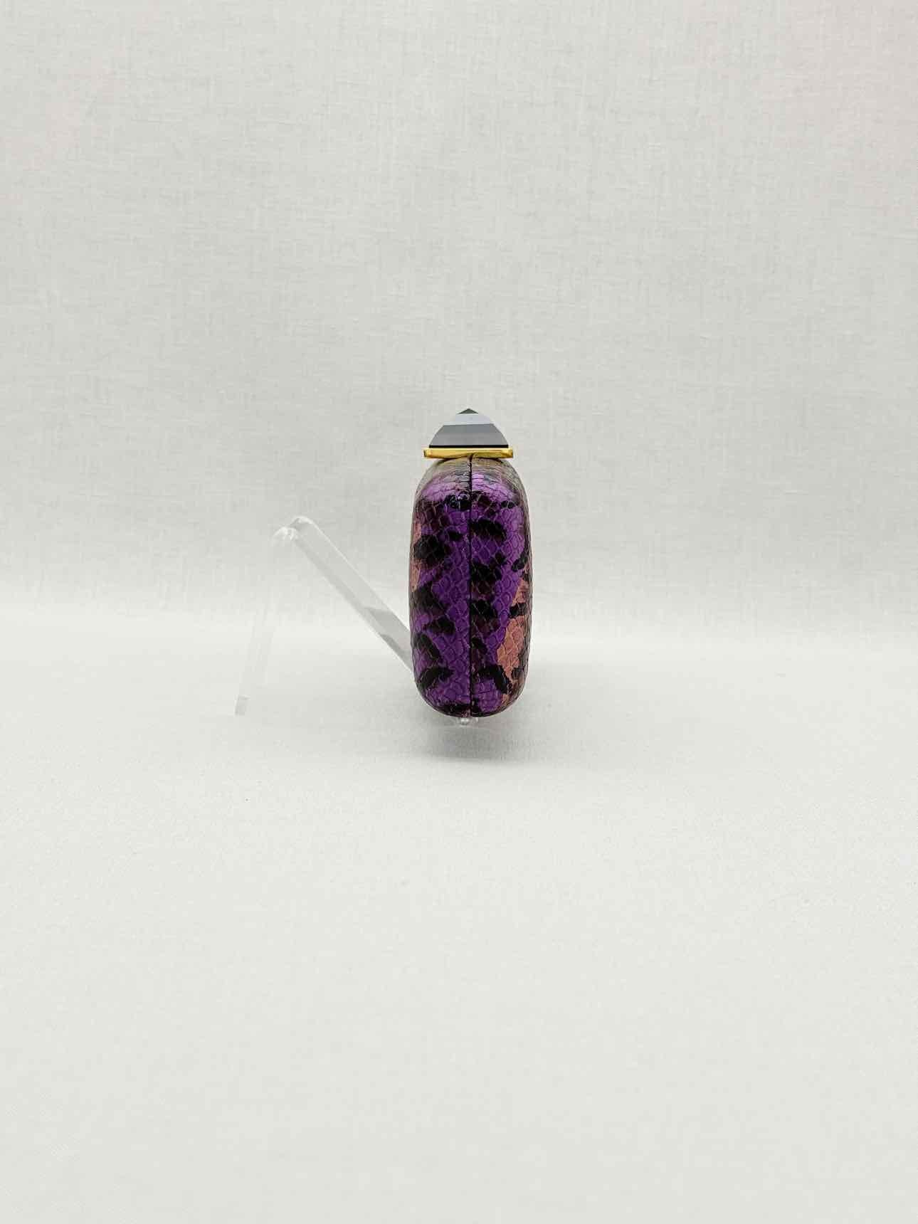 JUDITH LEIBER Jessica Purple Multicolor Clutch
