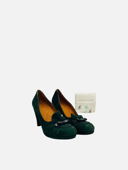 CHIE MIHARA Loafer Green Pumps