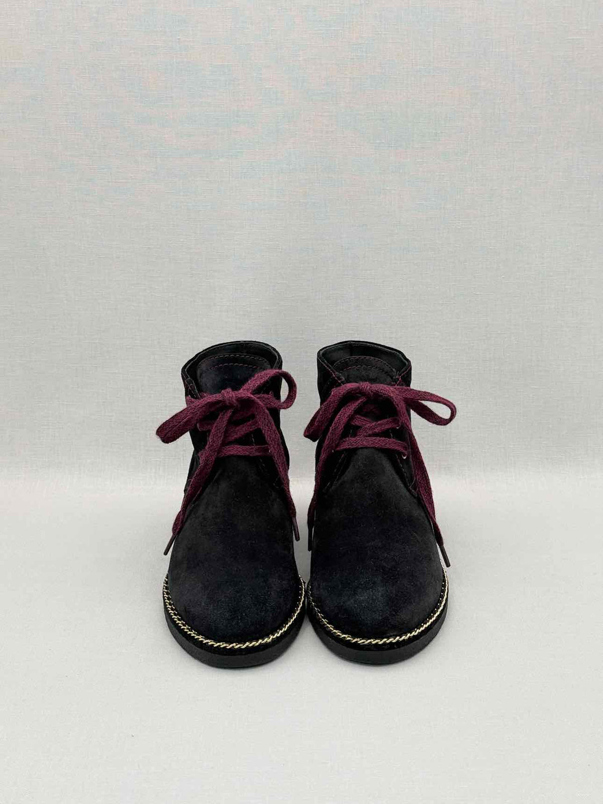 CHANEL Black CC Size EU 37.5 Ankle Boots