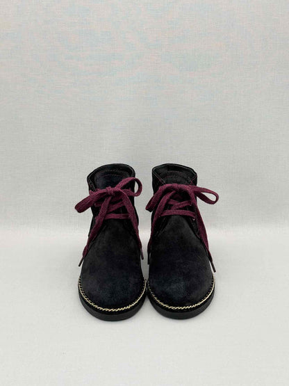 CHANEL Black CC Size EU 37.5 Ankle Boots