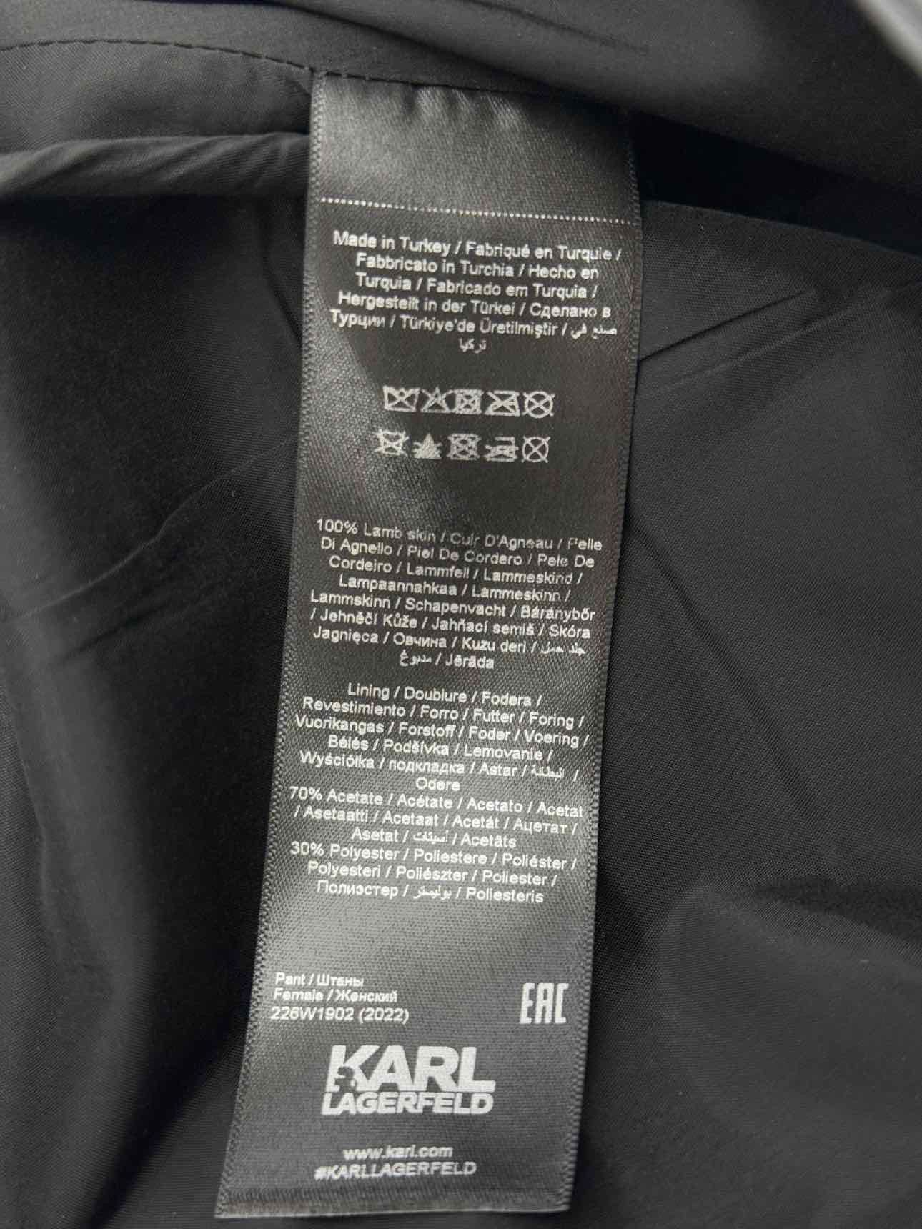 KARL LAGERFELD Black Size US 8 Pants