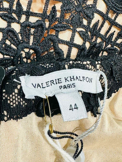 VALERIE KHALFON Black Size US 12 Midi Dress