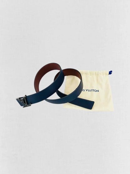 LOUIS VUITTON Black & Brown Belt