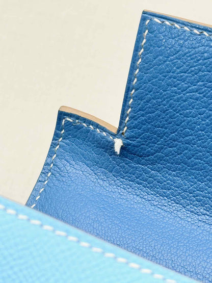 HERMES Kelly Sellier Bleu Du Nord Top Handle