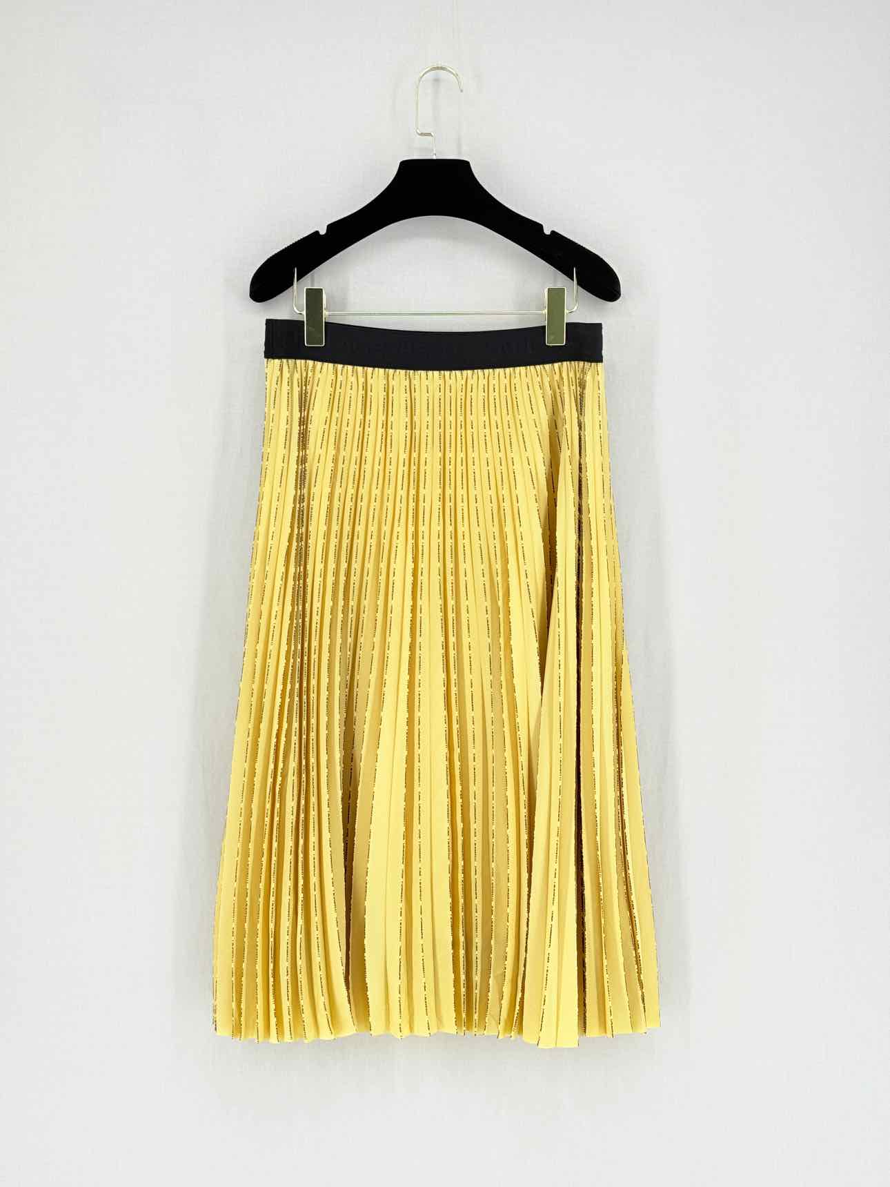 KARL LAGERFELD Yellow Size US 6 Knee Length Skirt